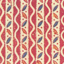 Red Geometric Stripe Italian Paper ~ Tassotti